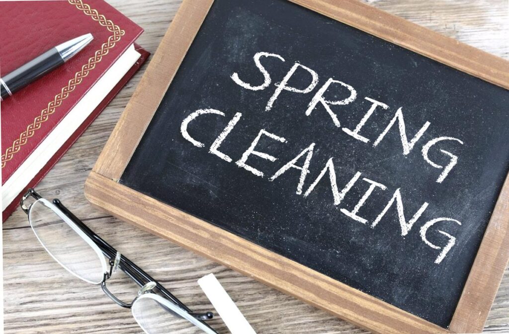 spring cleaning sign